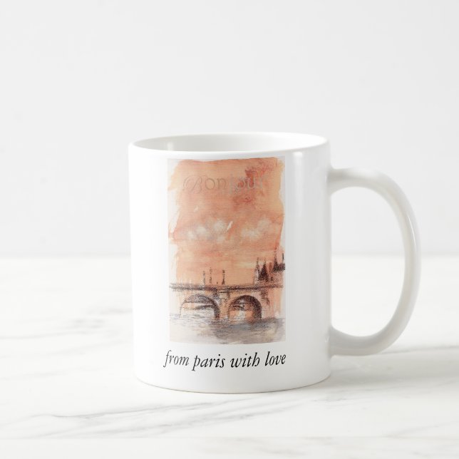 TAZA DE CAFÉ PARÍS BONJOUR (Derecha)
