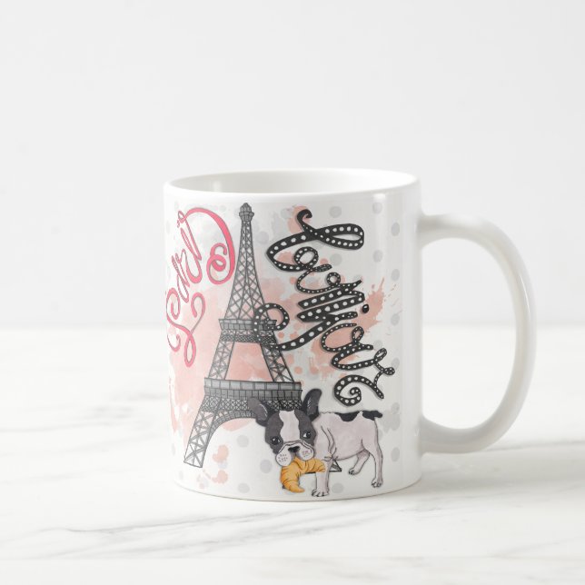 Taza De Café París Bonjour (Derecha)