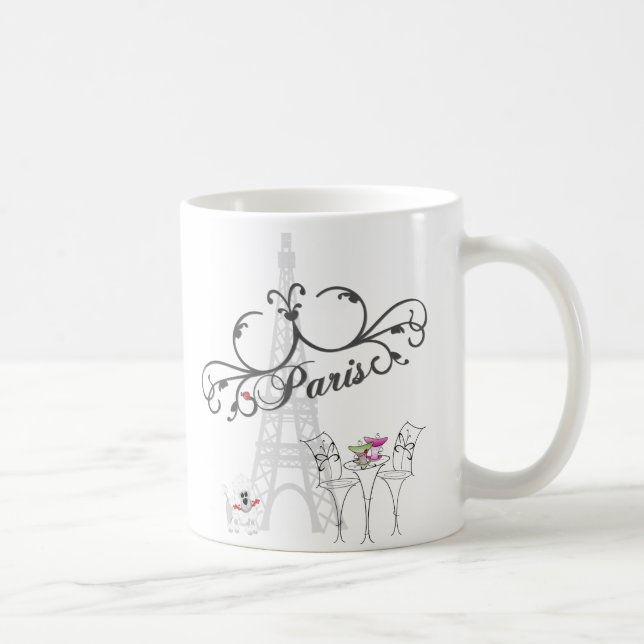Taza De Café Paris Cafe Mug (Derecha)