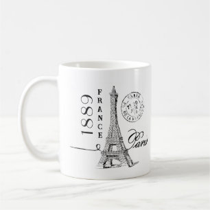 Taza De Café Paris Eiffel Tower French Lover Parisino Francia