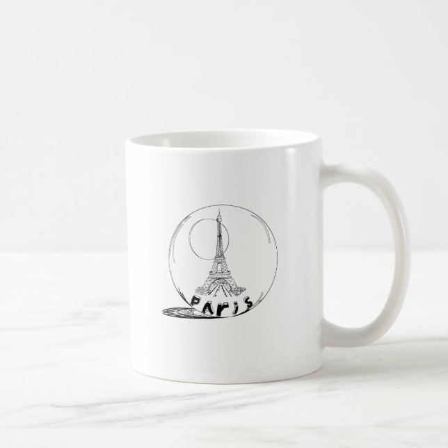 Taza De Café parís en una bola de vidrio (Derecha)