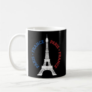 Taza De Café Paris France Torre Eiffel Bandera Francesa Souveni