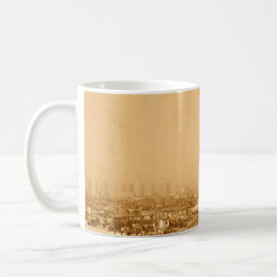 Taza De Café París franceparis de estilo antiguo, antiguo, anti