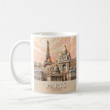 París Francia Europa Moderno Pastel Texturizado Vi