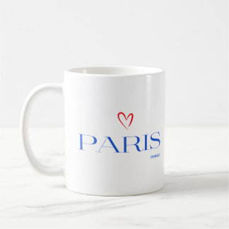 Taza De Café París Moderno Francia Texto Único De Estilo