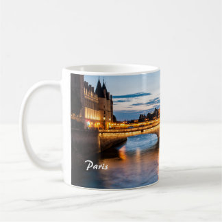 Taza De Café París por puesta del sol