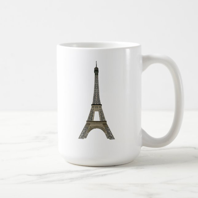 Taza De Café París: Torre Eiffel: Dibujo del vector: (Derecha)