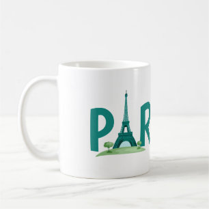 Taza De Café París y su hermosa Torre Eiffel Café Mug