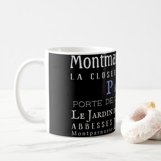 Taza De Café París y sus puntos de referencia (Con donut)