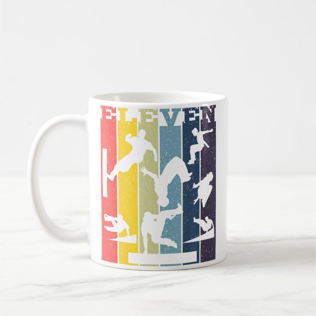 Taza De Café Parkour 11Th Birthday (Izquierda)