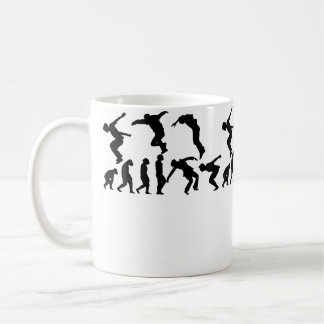 Taza De Café Parkour Corredor Escalador Corredor Curso de Obstá