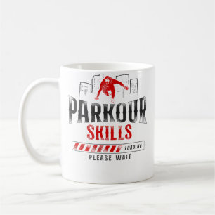 Taza De Café Parkour Free Running Traceur Vintage Habilidad de