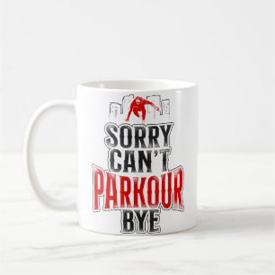 Taza De Café Parkour Free Running Traceur Vintage Lo siento. No