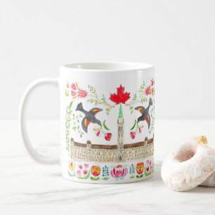 Taza De Café Parlamento Canadiense Ottawa Tulip
