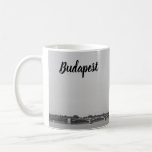 Taza De Café Parlamento de BnW de Budapest y Danubio