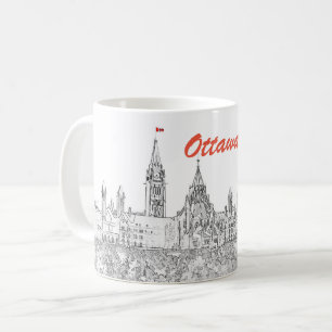 Taza De Café Parliament Hill en Ottawa - Ontario, Canadá