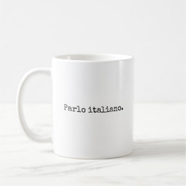 Taza De Café Parlo italiano, hablo mug italiano