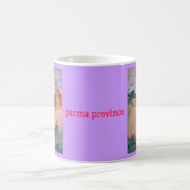 Taza De Café parma italy acuarela (provincia de parma) (Centro)