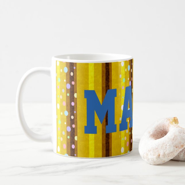 Taza De Café Paro amarillo pardo (Con donut)