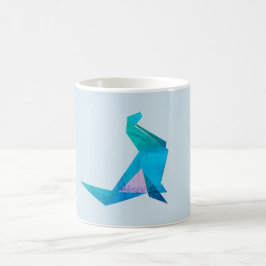 Taza De Café Paro de arte de origami de sellos