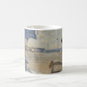 Taza De Café Paro de arte impresionista costero