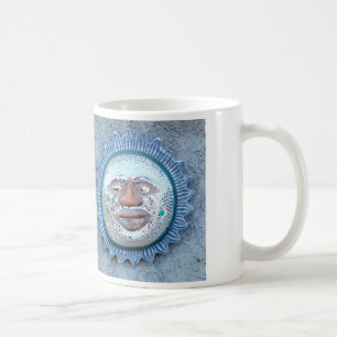 Taza De Café paro de cara de sol de espejo azul