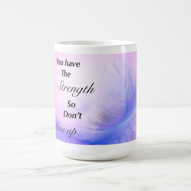 Taza De Café paro de cita inspiradora (Centro)