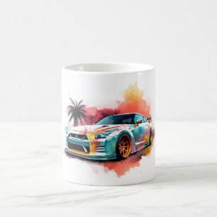 Taza De Café paro de coche fresco