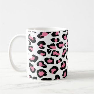 Taza De Café paro de leopardo rosa