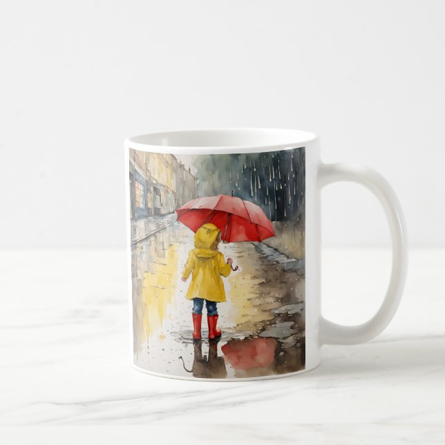 Taza De Café paro de los días lluviosos (Derecha)