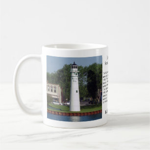 Taza De Café Paro de luz del intervalo trasero de la isla de Pe