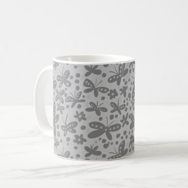 Taza De Café paro de mariposas (Anverso izquierdo)