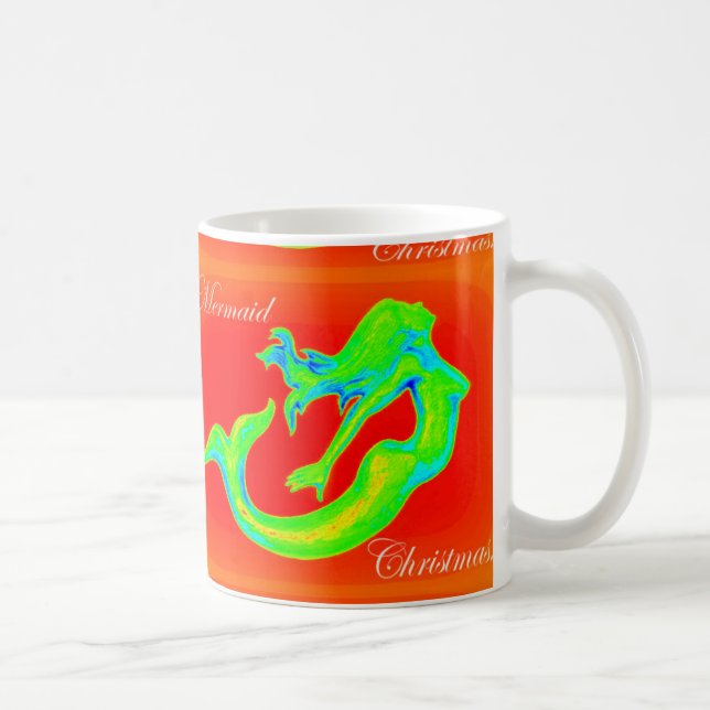 Taza De Café paro de navidades de sirena (Derecha)