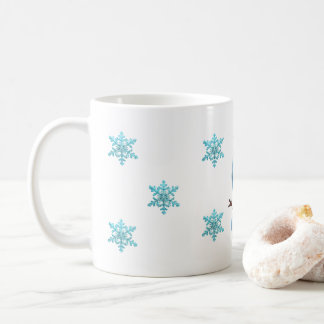 Taza De Café paro de nieve de invierno
