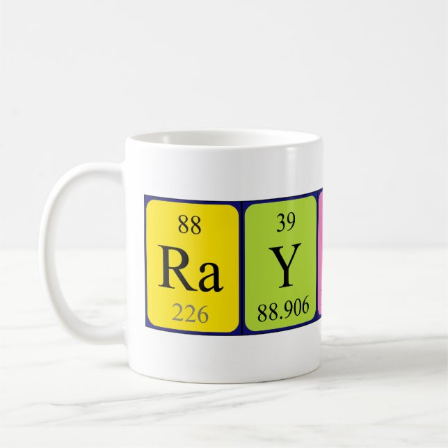 Taza De Café paro de nombres de tabla periódica de Raynard (Izquierda)