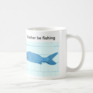 Taza De Café paro de pescado azul