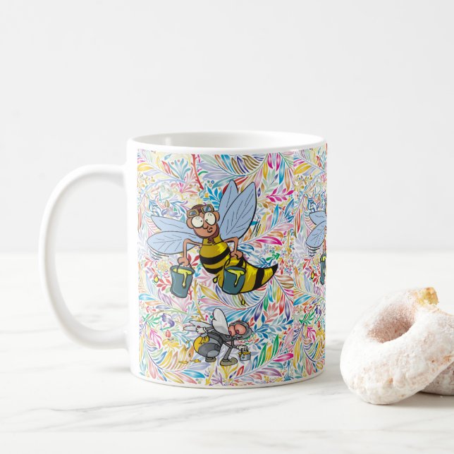 Taza De Café Paro de pintores (Con donut)