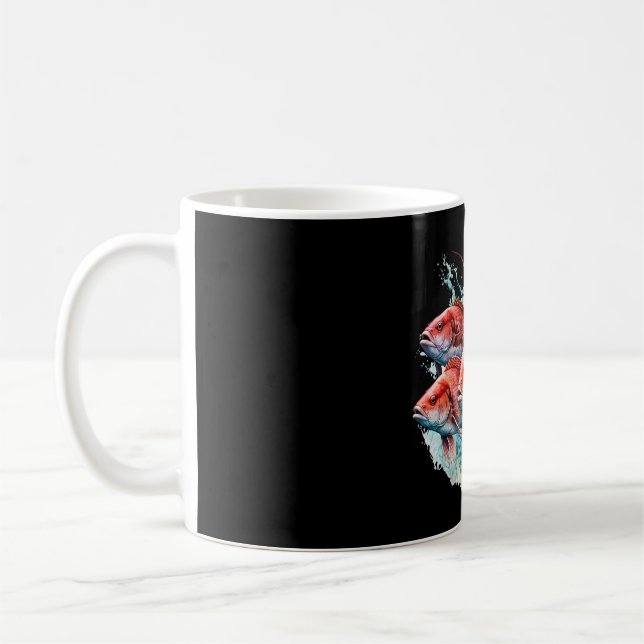 Taza De Café Paro de Snapper Rojo (Izquierda)