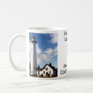 Taza De Café Paro del faro de la Isla Presque