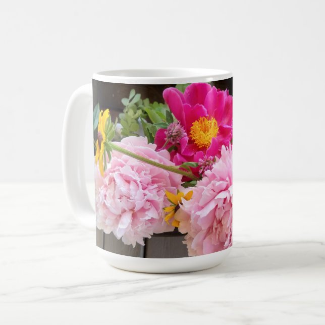 Taza De Café paro floral (Anverso izquierdo)