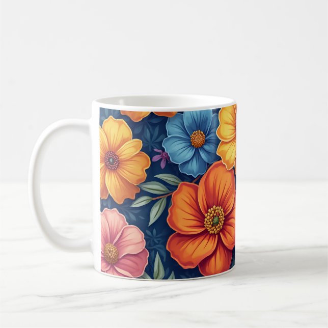 Taza De Café paro floral (Izquierda)