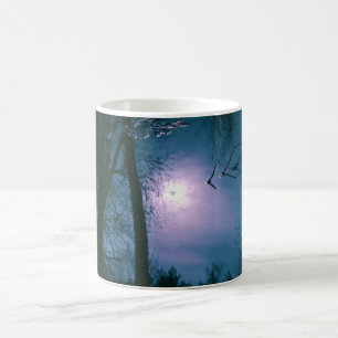 Taza De Café paro fotográfico de refracción de agua