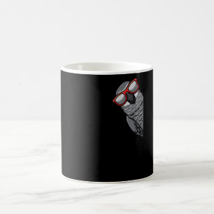 Taza De Café Paro gris africano del Congo