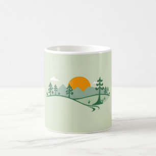 Taza De Café paro natural verde