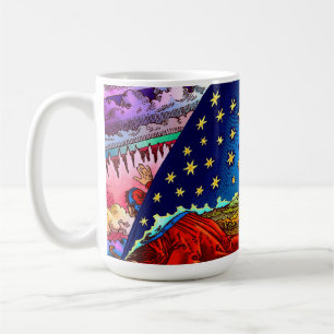 Taza De Café Paro plano de la Tierra