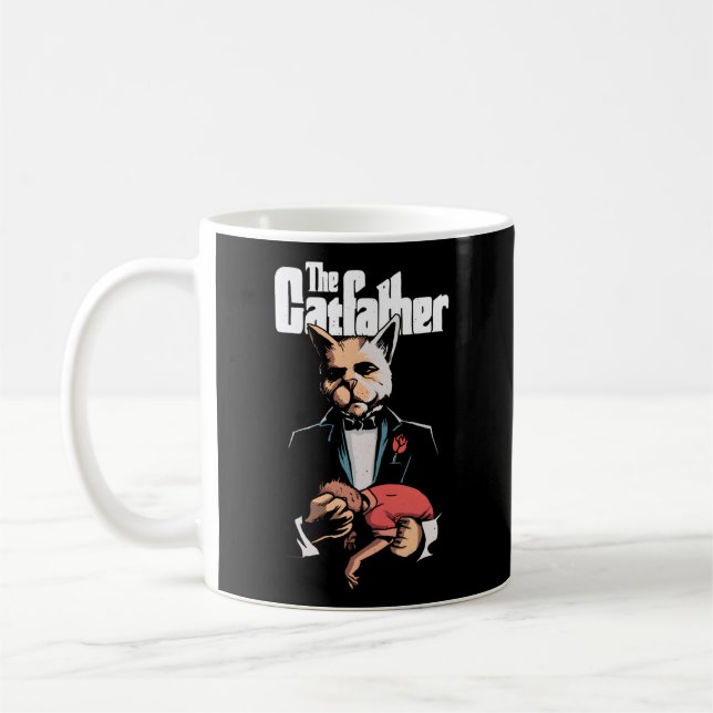 Taza De Café Parodia De Los Comics De Cats De Catfather (Izquierda)