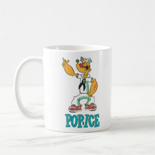 Taza De Café Parodia de Popeye Vintage de los años 90