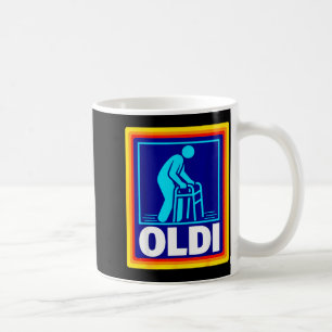 Taza De Café Parodia oldi divertida humor retro envejecimiento
