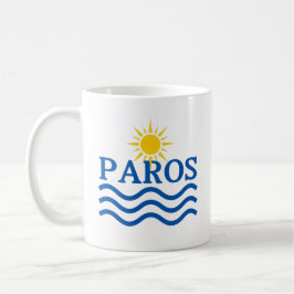 Taza De Café PAROS Grecia, ondas solares