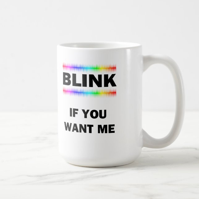 Taza De Café Parpadea Si Me Quieres (Derecha)